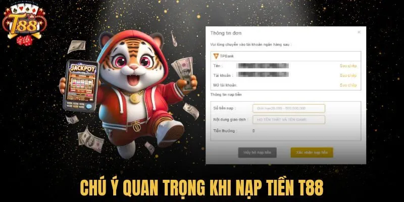 Chú ý khi giao dịch tại T88