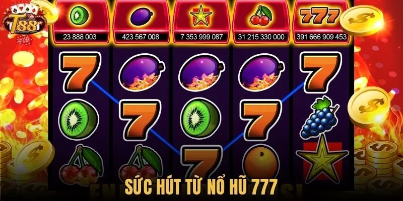 Sức hút từ nổ hũ 777